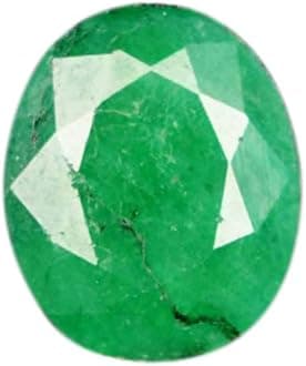 GEMHUB 5.20 Carat Colombian Egl Certified Natural Green Emerald Oval Cut Loose Gemstone for Ring B-3380, gemstone, zambian - green emerald