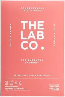 The Lab Co. Laundry Detergent Strips Washing Sheets|Travel Pack | Eco Ultra-Concentrated |Non-Bio |Sensitive Skin |Non-Toxic Fragrance |EDC-Free| Energising Grapefruit Amber Eucalyptus|3 Loads