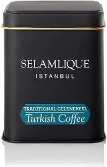Selamlique Istanbul Traditional Turkish coffee Medium Roast Plain 4.40 oz ultra fine ground
