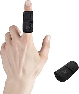 Finger Splint Finger Sleeves Protectors, Adjustable Trigger Finger Splints Thumb Splint Brace for Finger Support Compression Finger Tape for Arthritis - L