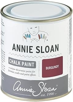 Annie Sloan Chalk Paint® (Burgundy, 500 ml/16.9 Fl Oz) a unique decorative paint for furniture, cabinets and home décor with no sanding or priming