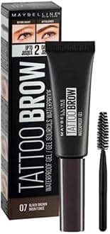 Maybelline Eyebrow, Tattoo Brow Longlasting Waterproof Eyebrow Gel 07 Black