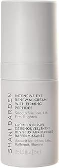 Intensive Eye Renewal Cream, Hydrating Under Eye Cream for Dark Circles, Fine Lines, Wrinkles & Crows Feet with Niacinamide, Shea Butter & Ceramide, Crease-Free & Makeup-Ready, 0.50 fl oz