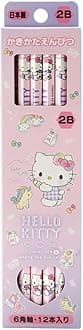 (SANRIO) Sanrio Hello Kitty Pencil Pack 2B Hello Kitty Kitty-chan hello kitty 0.8 x 0.8 x 17.6 cm Kids Learning Stationery Character 566152 SANRIO