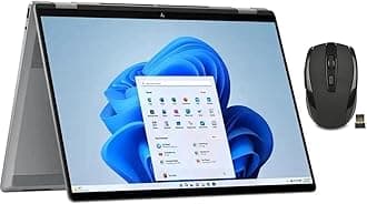 OmniBook X Flip 2-in-1 16" WUXGA Touchscreen Laptop | AMD Ryzen 5 220 |AMD Radeon 740M| Copilot |Backlit| 8GB RAM DDR5 | 512GB SSD |Meteor Silver |Windows 11 Home |Bundle with Wireless Mouse