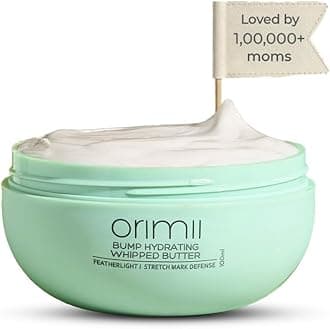 - Orimii Bump Hydrating Stretch Marks Removal Body Butter For Women | Whipped Body Cream For Pregnancy | Enriched With Cocoa & Shea Butter | Lightweight, Non Sticky, Breastfeeding Safe (100gm)