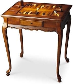 Butler Home Livingroom Furniture Game Table Finish Type Light Olive Ash Burl