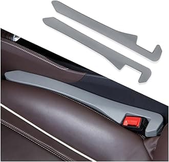 IHOTDER Super Flexible Car Seat Gap Filler,Durable Car Organizer Between Seats for Tightly Filling Seat Gaps,Universal CCar Side Seat Gap Filler CCar Accessories for Women & Men (Gray/2PCS)…