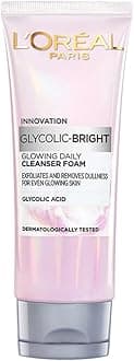 - Glycolic Bright Daily Foaming Face Cleanser, 100ml | Glycolic Acid Face Wash for Dull Skin | Daily Glowing Facial Cleanser | Suitable for All Skin Types