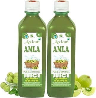 Jeevanras Axiom Herbal Amla Drink – 1L (Pack of 2) | Vitamin C Rich, Immunity & Digestion Support | Supports Hair, Skin & Eye Health | No Added Sugar
