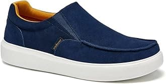 Men's Orthopedic Slip-Ons Shoes, Light-Weight Arch Support Walking Loafers with Anti Slip Sole, Comfortable Casual Slip on Shoes for Foot and Heel Pain Relief