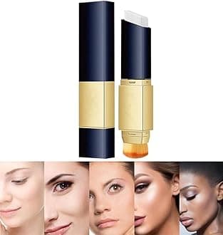 2 in 1 Foundation & Concealer Stick, Double-Head Color-Changing Moisturizing Stick, Face Foundation Concealer Stick, Hydrating Foundation Stick Full Coverage (Ivory)