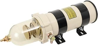 Cozyel Diesel Fuel Filter Water Separator Kit 1000FH/1000FG For Diesel Engines Marine Boat Trucks Tractors Electric Generators, Universal Oil Water Separator Kit Fit Marine Boat Trucks