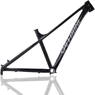 Hardtail Mountain Bikes Frame 27.5/29er Aluminum Alloy XC AM Mountain Bikes Frame Thru Axle 12x148mm Disc Brake Frame Routing Internal BB91 (Color : 27.5er Black, Size : M)