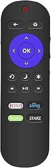Universal Remote Control Compatible with All Sharp Roku TV