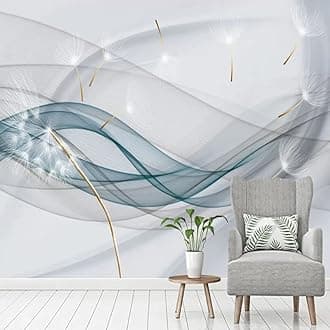 Custom Size Wall Murals,3D Abstract Art Beautiful Dandelion，Removable Peel and Stick Self-Adhesive Wall Murals Large Photo Wallpaper