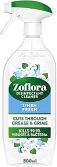 Linen Fresh Multipurpose Spray, Multipurpose Disinfectant Liquid, Antibacterial & Multi-Surface, Pet Safe Disinfectant, Kills 99.9% Of Bacteria & Viruses, 1 X 800 ml