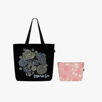 Eco Right Large Canvas Tote Bag for Women, Tote Handbags for Women with Zipper & Inner Pocket for College, Shopping, Office