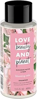 Love Beauty And Planet, Blooming Color Sulfate Free Shampoo for Color Treated Hair 13.5, Murumuru Butter and Rose, rose, 13.5 Fl Oz (Pack of 2)