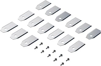 Robot Lawn Mower Replacement Blades Set 15 Knives + 10 Screws
