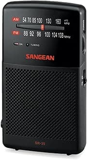 Sangean SR-35 FM/AM Handheld Receiver w/ Built-in Speaker
