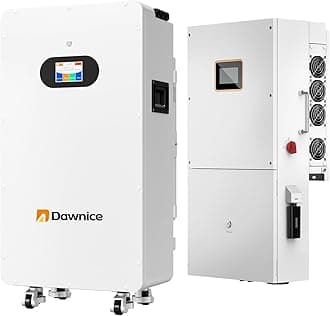 10KW 48V Lithium Battery LifePO4 Hybrid Solar System Storage Backup White 10kw Hybrid Inverter+16kwh Battery for Home Camping RV