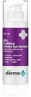 5% Caffeine Under Eye Serum for Dark Circles & Puffiness | With Retinol, Peptides & Hyaluronic Acid | Day & Night Use | Lightweight, Fast-Absorbing | For All Skin Types – 15ml