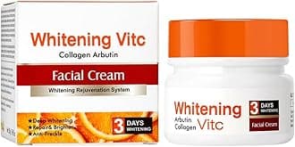 Vitamin C & Collagen Whitening Cream - Face Vitamin C Moisturiser, Whitening Cream, Reduces Uneven Skin Tone & Wrinkles, Antioxidant Firming Cream