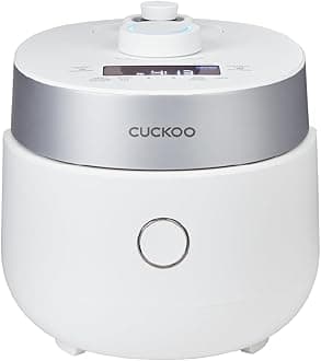 CRP-MHTR0309F 3-Cup (Uncooked) / 6-Cup (Cooked) Induction Heating Twin Pressure Rice Cooker & Warmer with Nonstick Inner Pot, 15 Menu Modes, 3 Voice Guide, Auto Clean (White)