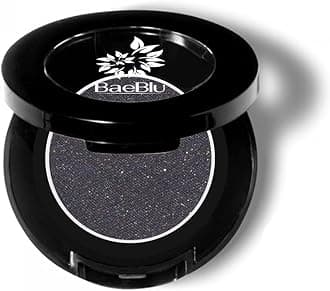 BaeBlu Hypoallergenic Eyeshadow Organic 100% Natural Finely Pressed Velvety Smooth Powder, Made in USA, Black Hole