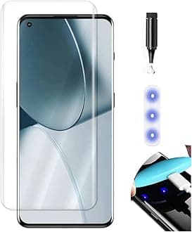 NISHTECH Advanced HD+ Curved UV Tempered Glass Screen Protector Designed for Oppo Reno 6 Pro 5G || Full Screen Protector with Easy Installation Kit (Anti-Scratch)