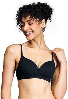 (NYB198) Cotton Lightly Padded & Non Wired T-Shirt Bra for Women | Medium Coverage Bra with Soft Detachable Straps | Ideal for All Day Comfort