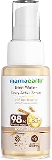 Rice Water Dewy Active Serum with 10% Niacinamide, Rice Water & Hyaluronic Acid - 50 ml For Glass Skin | Gives Dewy Finish |Brightens Skin|Suits All Skin Types