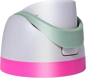 Lid Replacement for Owala Freesip, Compatible with Owala 24oz 32oz 40oz 16oz, One Button Water Bottle Top Replacement Accessory, Leakproof, BPA-Free (Bright Pink + Green)