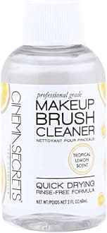 Original Makeup Brush Cleaner Solution - Professional Cleanser for Makeup Brushes - Quick-Drying, Rinse-Free Formula - Removes Stubborn Waterproof Make Up - Lemon
