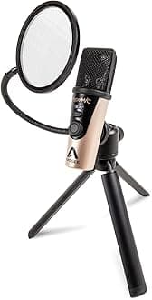 Apogee HypeMic for iPad, iPhone, Mac and Windows Cardioid USB Microphone with 24-bit/96kHz PureDIGITAL Connection, Compressor, Headphone Output Blend Feature