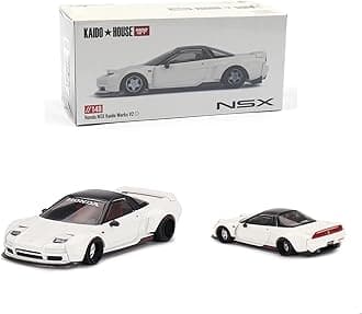 MINI GT Collectibles Diecast Model Car Compatible with Honda NSX Kaido Works V2 White Limited Edition 1/64 Diecast Model Car Kaido House KHMG148