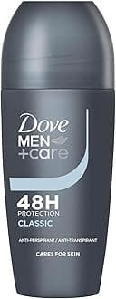 Dove Men+Care Roll On Classic 48 Hours Sweat and Odour Protection with Long Lasting Fresh and Clean Fragrance Antiperspirant Travel Size Deodorant, 50ml Pack of 3
