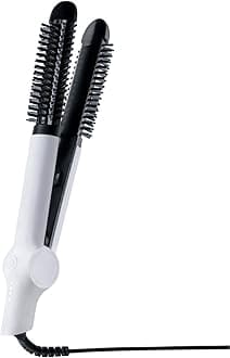 Freestyle Max Heated Round Brush with Straightening Iron | 2-in-1 Styling Tool | Four Heat Settings | Dual Voltage | Co