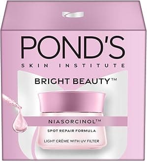 Bright Beauty Light Cream with UV Filter | Niasorcinol | 100x Better than Vitamin C | Niacinamide | Fades Dark Spots, Brightens Skin, 50g