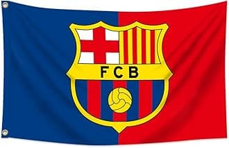 Soccer Ball Team FC Flag Double Sides 3x5 FT Club Flags For Football Fans Heavy Duty, Durable 150D Polyester 2 Grommets