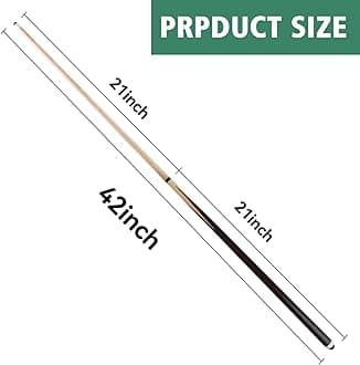 Pool Cue Sticks 36inch 42inch 48inch 52inch 58inch Set of 2 or 4,Pool Cue with 13mm Leather Tip for Adults, Beginners,2-Piece Design，(14oz to 20oz Weight Options)