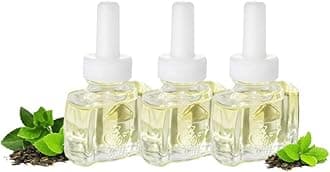 Scent Fill100% Natural Green Tea Plug in Air Freshener, Scented Oil Refills, 3 Refills
