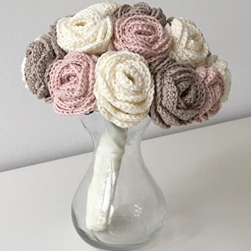 Handmade Crochet Artificial Flower Arrangement