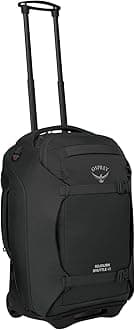Osprey Sojourn Wheeled Duffel Bag, Black, 22"/45L, Sojourn Wheeled Duffel Bag
