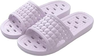 Quick Drying Shower Slippers for Women Men, Non Slip Lightweight Open-toe Travel-friendly Breathable Shoes Slide Slippers for Bathroom,Indoor,Outdoor