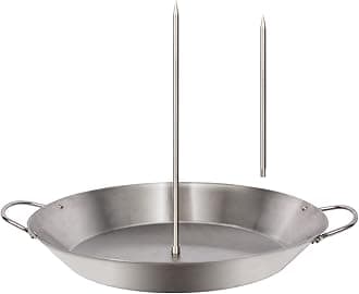 Vertical Stainless Steel Skewer Brazilian Barbecue Skewer Stand Removable Grilling Meat Spit for Roasting Meat Steak Whole Chicken Sausage