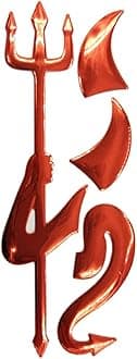 2 Set Red Devil Style Stickers Demon Decals Decoration for Car Logo