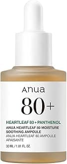 TLISMI Heartleaf 80% Moisture Soothing Ampoule for Face – 30ml, Korean Skin Care Non-greasy Skin Calming Serum for Deep Hydrating, Moisturizing, & Whitening Suitable for All Skin Types (1.01 Fl. Oz.)