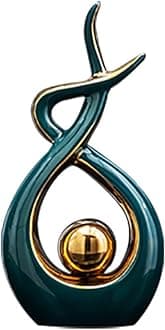 Norrclp Home Decor Modern Abstract Art Ceramic Statue Table Decorations for Dining Room Living Room Office Centerpiece